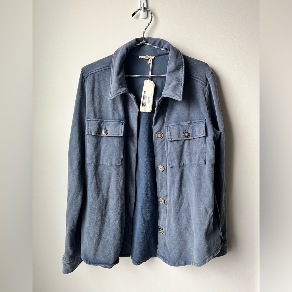 NWT Mystree Navy Blue Shacket
